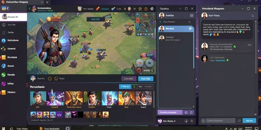 Tampilan awal game dengan karakter utama yang menarik.