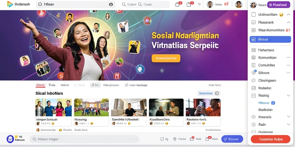 Tampilan antarmuka yang modern dan menarik.