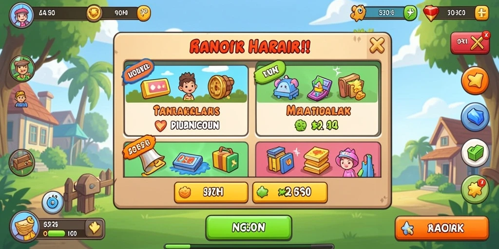 Tampilan antarmuka BAHAGIA777 yang bersih dan menarik.