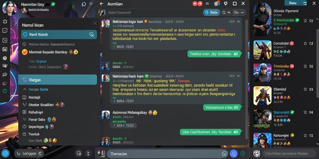 Tampilan antarmuka yang menarik dan modern.