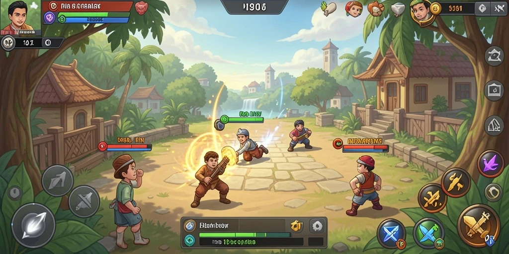 Tangkapan layar menunjukkan gameplay yang menegangkan.