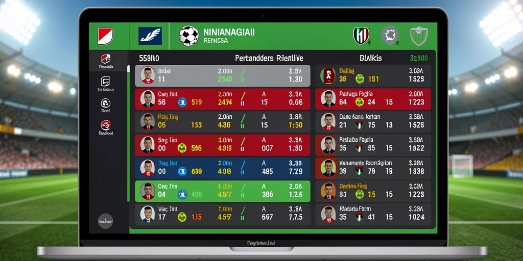 Tampilan antarmuka GOAL55 yang menarik.