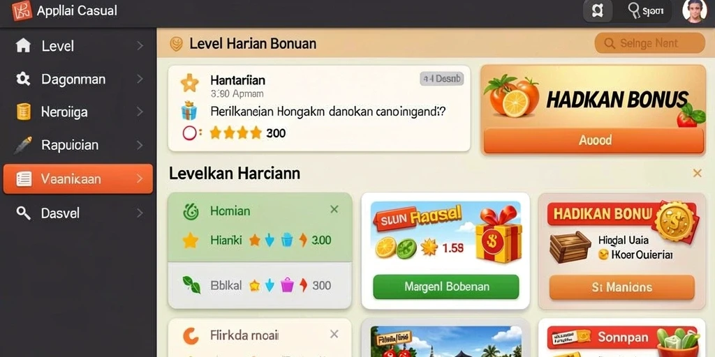Antarmuka aplikasi yang sederhana dan menarik.