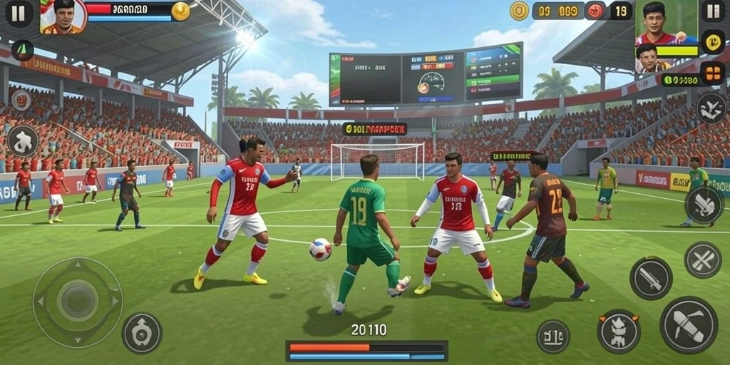 Screenshot menampilkan aksi seru dalam permainan.