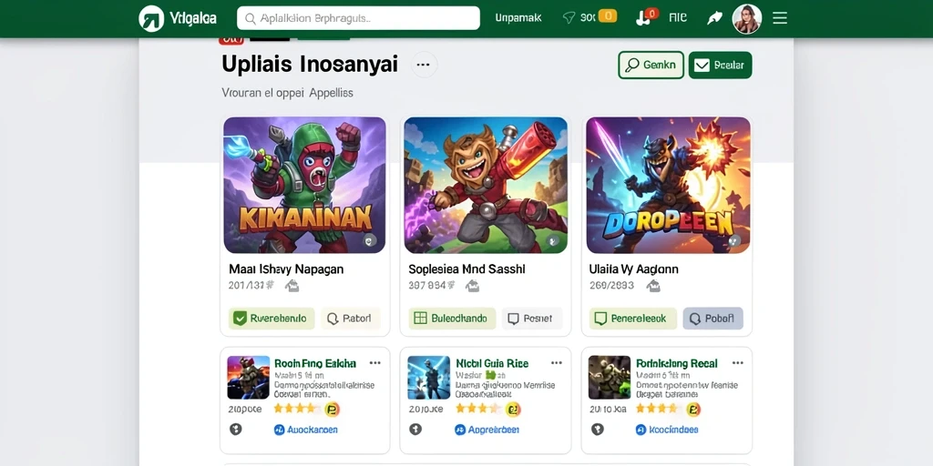 Tampilan antarmuka yang modern dan menarik.