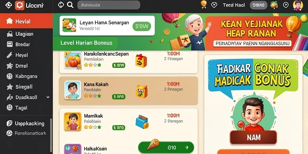 Tampilan antarmuka yang sederhana dan menarik.