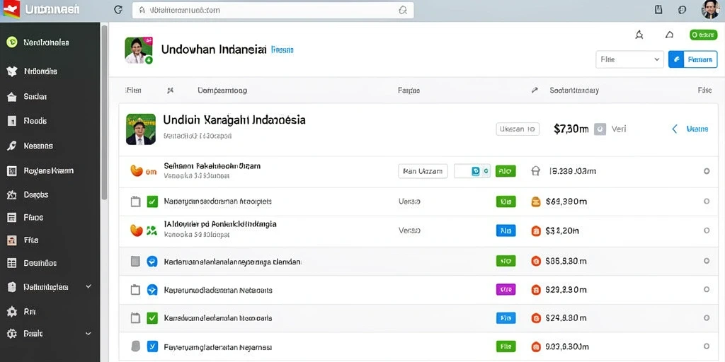 Tampilan antarmuka UANG77 yang ramah pengguna.